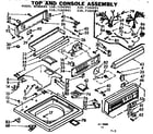 Kenmore 1107105901 top & console assembly diagram