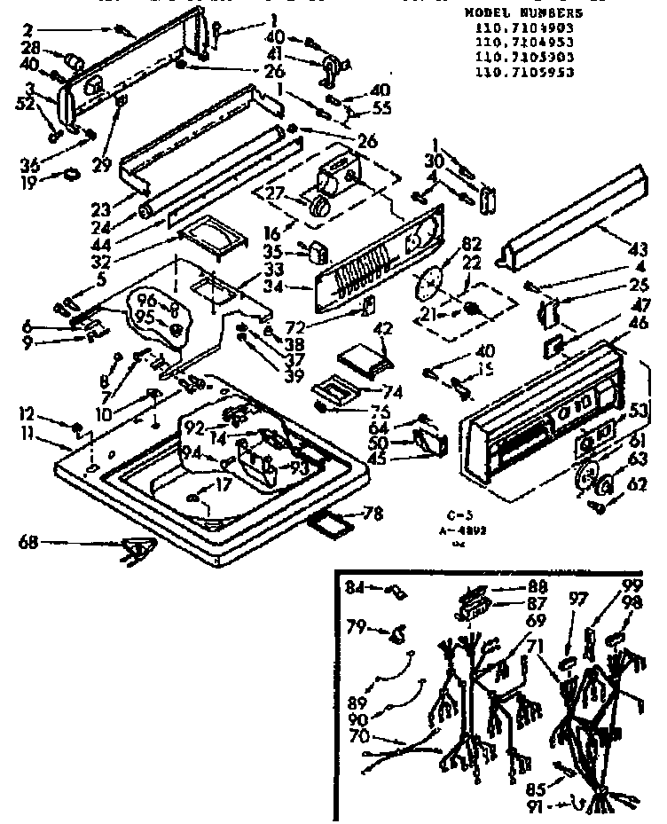 TOP AND CONSOLE ASSEMBLY