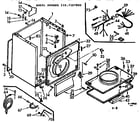 Kenmore 1107107800 cabinet assembly diagram