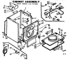 Kenmore 1107107801 cabinet assembly diagram