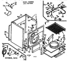 Kenmore 1107107900 cabinet assembly diagram
