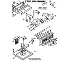 Kenmore 1107107900 top and console diagram