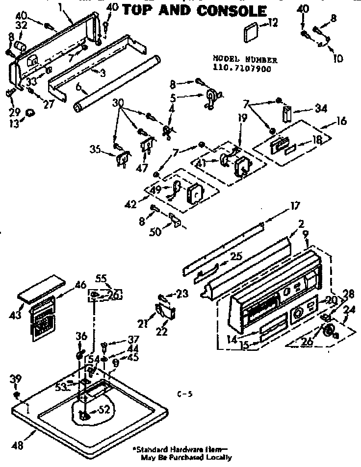 Top and console
