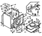 Kenmore 1107108800 cabinet parts diagram