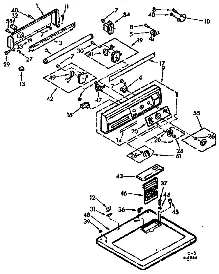 Top and console assembly