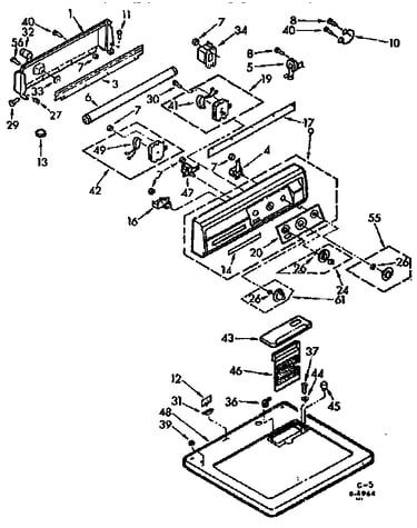 Top and console assembly