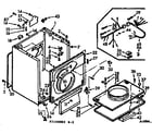 Kenmore 1107108801 cabinet parts diagram