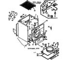 Kenmore 1107108900 cabinet parts diagram