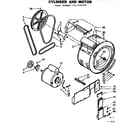 Kenmore 1107109500 cylinder and motor diagram