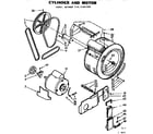 Kenmore 1107109700 cylinder and motor diagram
