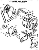 Cylinder and motor