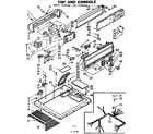 Kenmore 1107109900 top and console diagram
