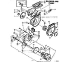Kenmore 1107109901 blower and pump diagram