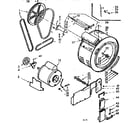 Kenmore 1107109901 cylinder and motor diagram