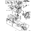 Kenmore 1107109910 blower and pump diagram