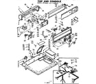 Kenmore 1107109910 top and console diagram