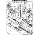 Kenmore 1107110500 transmission assembly diagram