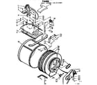 Kenmore 1107110500 cylinder and motor diagram