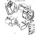 Kenmore 1107110700 blower and pump diagram