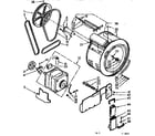 Kenmore 1107110710 cylinder and motor diagram