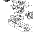 Kenmore 1107110900 blower and pump diagram