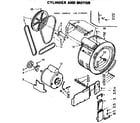 Kenmore 1107110901 cylinder and motor diagram