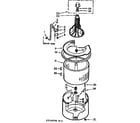Kenmore 1107114030 tub and basket assembly diagram