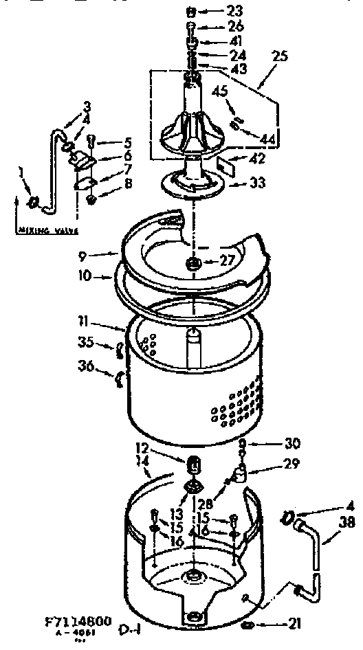 TUB AND BASKET ASSEMBLY