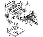 Kenmore 1107117800 top and console assembly diagram