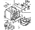 Kenmore 1107117801 cabinet assembly diagram