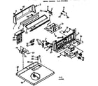 Kenmore 1107117801 top and console assembly diagram