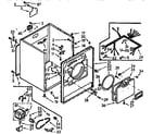Kenmore 1107118030 cabinet assembly diagram