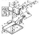Kenmore 1107118030 top and console assembly diagram