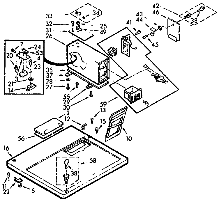 TOP AND CONSOLE ASSEMBLY