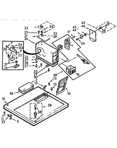 Top and console assembly