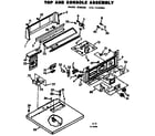 Kenmore 1107118801 top and console assembly diagram