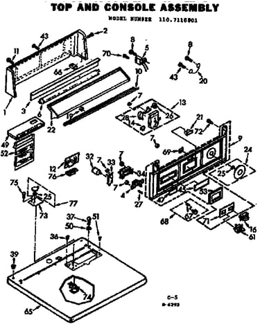 Top and console assembly