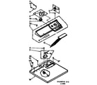 Kenmore 1107158710 top and console assembly diagram