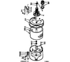 Kenmore 1107204680 tub and basket assembly diagram