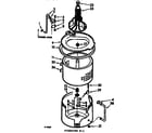 Kenmore 1107204750 tub and basket assembly diagram