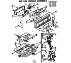 Kenmore 1107204750 top and console assembly diagram