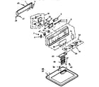 Kenmore 1107207700 top and console assembly diagram