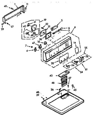 Top and console assembly
