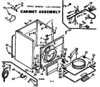 Kenmore 1107207900 cabinet assembly diagram