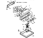 Kenmore 1107208700 top and console assembly diagram