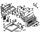 Kenmore 1107208900 top and console assembly diagram