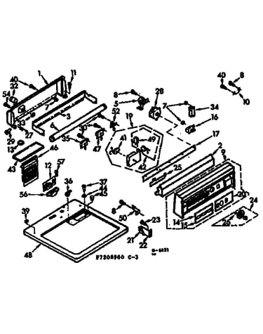 Top and console assembly