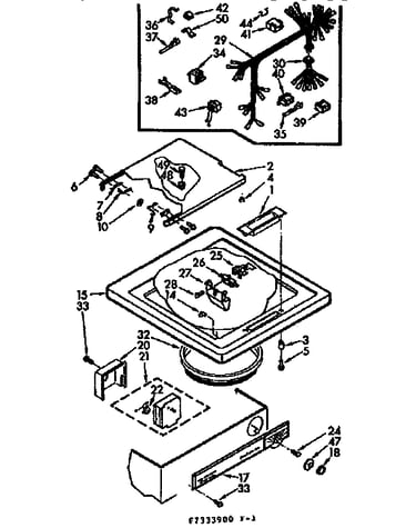 Top and control assembly