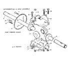 Craftsman 13196316 differential and axle assembly diagram