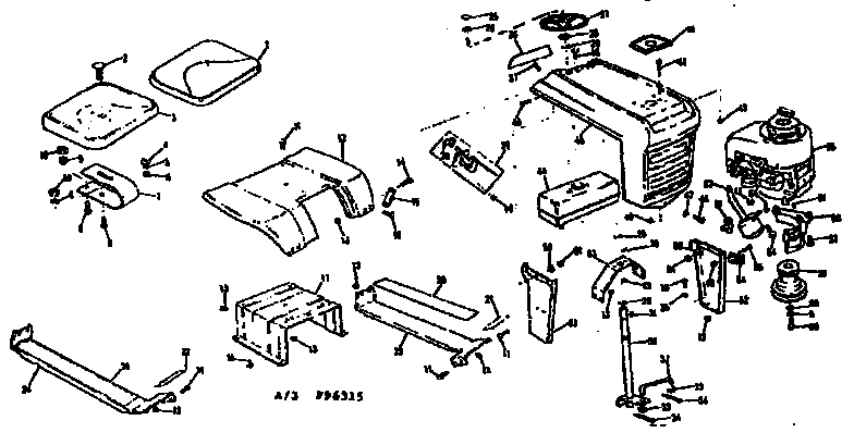 Seat assembly and grill